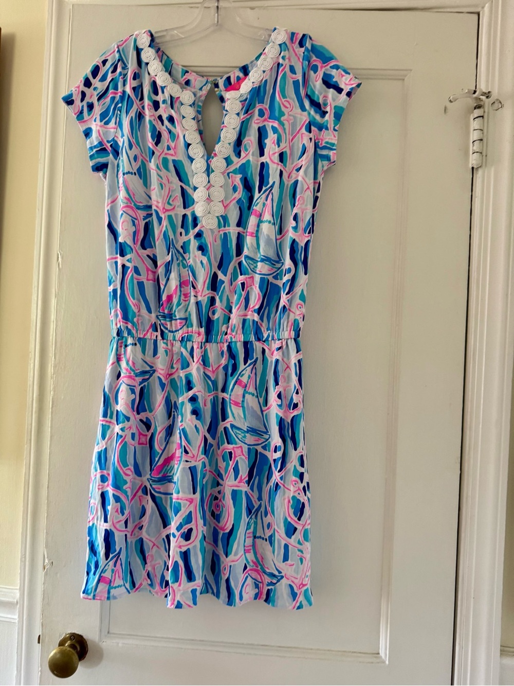 Lilly Pulitzer Reble Romper Dress Nautical Print - Picture 7 of 14